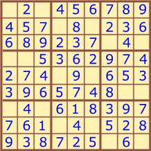 sudoku lehké